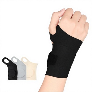Attelle de poignet réglable à scratch pour le syndrome du canal carpien, l'arthrite et la tendinite - Soutien nocturne flexible en polyester et nylon - Product Image 2