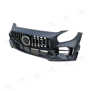 Kit de carrosserie de pare-chocs avant en Fiber de carbone et FRP de Style <span class=keywords><strong>Pro</strong></span> pour Mercedes Benz AMG GT GTC GTS <span class=keywords><strong>GTR</strong></span> calandre de couverture de phare antibrouillard de lèvre avant - Product Image 5