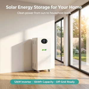 ระบบผลิตพลังงานแสงอาทิตย์แบบรวม 110V-220V พร้อมแบตเตอรี่ลิเธียม 51.2V 15KWH กำลังไฟ 12kW แบบแยกเฟส รับผลิตแบบ OEM ODM - Product Image 2