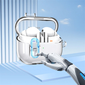 Cubierta protectora de auriculares dura de PC transparente para Samsung Galaxy <span class=keywords><strong>Buds</strong></span> <span class=keywords><strong>3</strong></span> Pro / <span class=keywords><strong>Buds</strong></span> <span class=keywords><strong>3</strong></span> Anti-Drop Anti-Yellowing Headphone Cover - Product Image 2