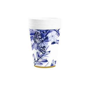 ชุดอุปกรณ์จัดเลี้ยงธีมดอกไม้สีฟ้า DAMAI ชุดจานกระดาษลายปั๊มร้อนสำหรับงานเลี้ยงน้ำชา พร้อมผ้าเช็ดปาก แก้ว และชุดภาชนะสำหรับรับประทานอาหาร - Product Image 6