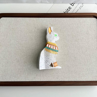 Nouvelles pinces à cheveux uniques et élégantes en acétate, style requin, motif chat égyptien mignon, pince griffe