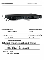 Amplificateur de puissance numérique BHA D2300 1U 1200W*2 8Ω 2 canaux, amplificateur de puissance pur pour performance vocale, prix de gros OEM