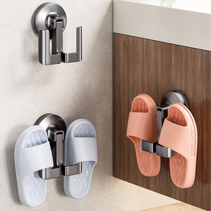 <b>Bathroom</b> Slipper Rack <b>Suction</b> Mounted Wall <b>Hook</b> Space Saving Storage For Home <b>Bathroom</b> - Product Image 1