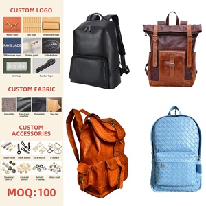 Zaino da lavoro <span class=keywords><strong>in</strong></span> vera <span class=keywords><strong>pelle</strong></span> di alta qualità, stile vintage, per <span class=keywords><strong>uomo</strong></span>, borsa da viaggio per laptop <span class=keywords><strong>in</strong></span> vera <span class=keywords><strong>pelle</strong></span>. - Product Image 1
