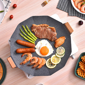 Portable Outdoor Camping Grill Pan Non-Stick Maifan Stone Cookware For Picnic And Grilling - Product Image 2