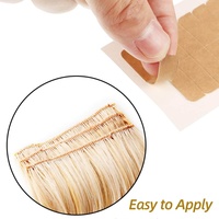 Ruban adhésif double face à forte adhérence pour extensions de cheveux, ruban adhésif imperméable pour extensions de cheveux, languettes adhésives pour extensions de cheveux