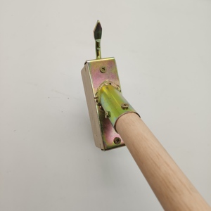 Grattoir en fil d'acier inoxydable personnalisable OEM, qualité industrielle/DIY, manche en bois, prix compétitif, pour le désherbage et le nettoyage - Product Image 4