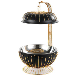 وعاء تسخين الطعام الفاخر للمناسبات مع غطاء معلق من الفولاذ المقاوم للصدأ 201 سعة 10 لتر يعمل بالكحول لحفظ الطعام دافئًا في البوفيهات - Product Image 6