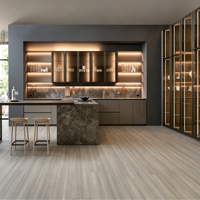 KOJOON Villa Apartment Amerikanische Küchenschränke Modernes Design Stauraum, Anpassbare Luxuriöse Langlebige Amerikanische Küchenschrank-Sets