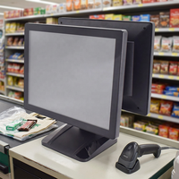 Système de point de vente double écran 15 pouces 16+256 Go tout-en-un avec tiroir-caisse, machine de point de vente tactile pour la vente au détail et la restauration