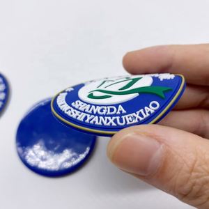 Soft Rubber PVC Patch Custom 3D Brand Name Logo Embossed Soft PVC Rubber <b>Badges</b> Patches for Clothing - Product Image 3