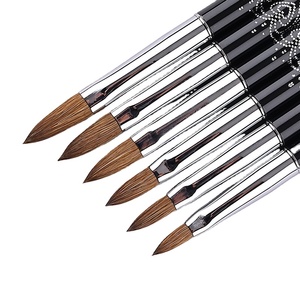 Large Kolinsky Hair <b>Nail</b> Brush No 22 Wooden Handle Crystal Powder Acrylic <b>Extension</b> Pen Professional Salon <b>Nail</b> Brush - Product Image 1