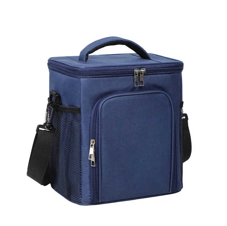 suppliers blue 6 can disposable insulated large capacity oxford canvas cooler backpack kayak fish cooler bag six pack outdoor