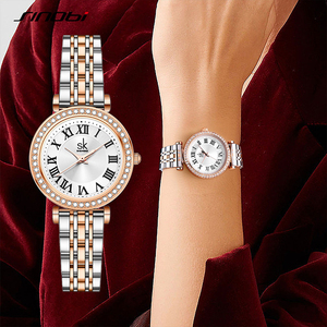 Relojes de Lujo Shengke para Mujer, Diseño Original, Relojes de Pulsera de Cuarzo para <span class=keywords><strong>Dama</strong></span>, Acero Inoxidable, Los Mejores Regalos, Dropshipping - Product Image 1