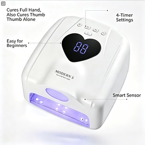 Lampe à ongles 2-en-1 pour un seul doigt ou un seul orteil, séchoir à gel rapide pour toute la main, lampe LED à séchage rapide avec capteur automatique, double lampe - Product Image 5