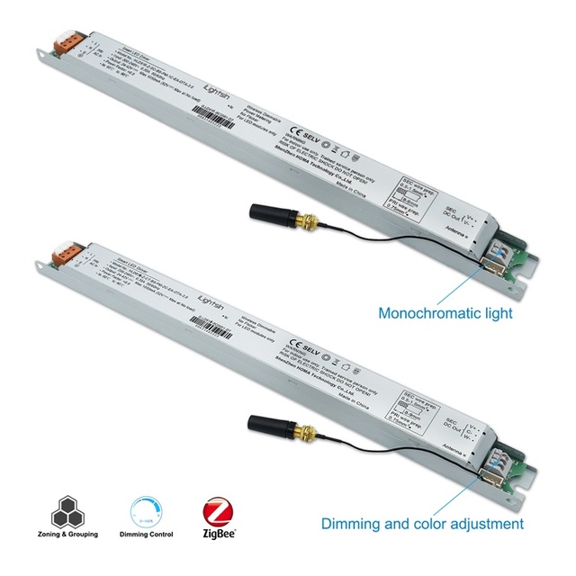 Zigbee 3.0 22W Dimmable LED Driver Linear CCT Constant Current 24V LED Drivers AC-DC Energy Transfer