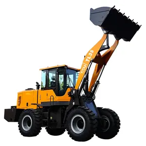 Multi function farm 3.5 ton small scale compact telescopic front end wheel loader with quick hitch for various attachments