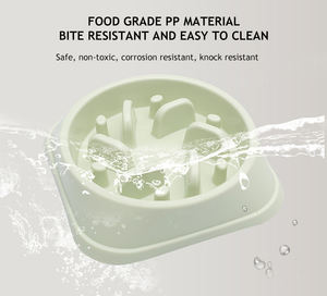 Anjing Pengumpan Lambat Ramah Lingkungan, Tahan Lama Tidak Beracun Mencegah Choker Mangkuk Desain Sehat untuk Anjing - Product Image 2