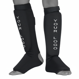 Venta al por mayor cómodo paño elástico Shin Instep acolchado guardias Mma Kick Boxing Muay Thai Shin Guard - Product Image 1
