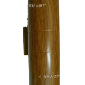 Lampe murale extérieure en forme de cylindre à texture bois, LED 110-240V, étanche, pour montage mural dans le jardin - Product Image 5