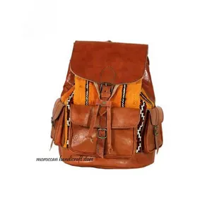 Кожаный рюкзак, персонализированная кожа, коричневая сумка для женщин, сумка через плечо