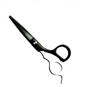 Ciseaux de coiffure professionnels en acier inoxydable écologique, couleur noir mat, 5,5 pouces, personnalisés, pour salon et usage domestique - Product Image 2