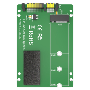 MAIWO KT020 <span class=keywords><strong>2</strong></span>,5 "SATA zu 1 X SATA <span class=keywords><strong>M</strong></span>.<span class=keywords><strong>2</strong></span> SSD-Erweiterungs adapter karte Computer hardware - Product Image 1
