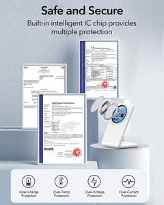 Vente d'usine Chargeur sans fil rapide 10w 15w Support de charge magnétique pour téléphone 17 Pro Max - Product Image 5