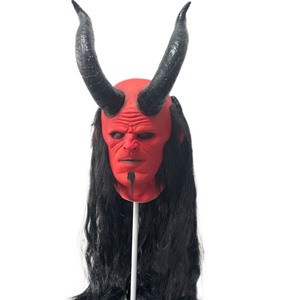 Nouveau <span class=keywords><strong>Hellboy</strong></span> Latex Masque Thriller Film Halloween Fantôme Maison Costume Props Secret Chambre Props Creative Intérieur Extérieur - Product Image 2