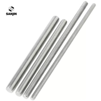 1M 2M 3M M8 M10 M12 SS 304 316 Stainless Steel ASTM B8 B8M Full Thread Bolt Studs Threaded Rod