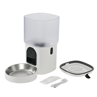 Distributeur automatique de nourriture et d'eau pour animaux de compagnie, mangeoire intelligente pour chats avec caméra, contrôle par application WiFi, système d'alimentation à double bol pour chats et chiens