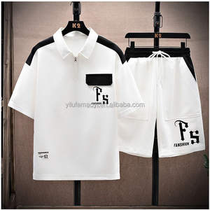 2024 Kurze Sets für Herren, Lässige Sommerkleidung, Herren Zweiteiler, Sportanzüge für Männer, Hemden und Shorts, Herrensets für das Fitnessstudio - Product Image 2