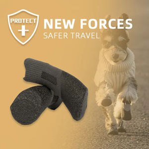 Chaussures et chaussettes pour chien, respirantes, en latex antidérapant, bottes pour chien, protègent les griffes pour les animaux de compagnie de taille moyenne et grande, utilisation en extérieur - Product Image 3