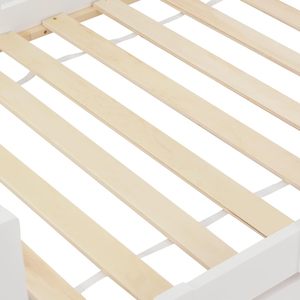 <span class=keywords><strong>Letto</strong></span> per bambini in legno massello 180X200 <span class=keywords><strong>cm</strong></span> camino in pino materassi robusta Base a doghe bianca con due cassetti - Product Image 2