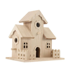 Ferme à oiseaux décorative d'extérieur en bois, 50 cm, caisse d'alimentation pour oiseaux, jardin - Product Image 6