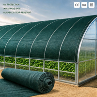 Filet pare-soleil vert foncé en PEHD robuste, résistant aux UV, pour serres agricoles et jardins extérieurs