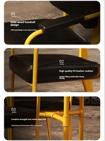 Ensemble de table et de chaises de salle à manger en métal pour café, style créatif en fer forgé, petit bar, combinaison cabane, meubles d'hôtel, chaises et tables de restaurant