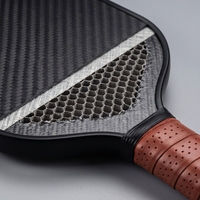Raket Pickleball ShangZe Custom yang Disetujui USAPA, 16mm T700 Serat Karbon Permukaan Fiberglass Inti Sarang Lebah Pro Entertainment
