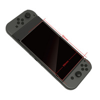 Protection d'écran en verre trempé anti-traces de doigts, film transparent HD résistant aux rayures pour console de jeu Switch