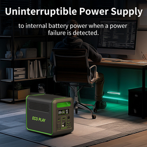 Ecoplay 1024Wh สถานีแบบพกพา1200วัตต์พลังงานแสงอาทิตย์ชาร์จได้120โวลต์ USB-C PD ตั้งแคมป์บ้านสำรองพอร์ต RV MPPT แผงเซลล์แสงอาทิตย์รถ AU - Product Image 4
