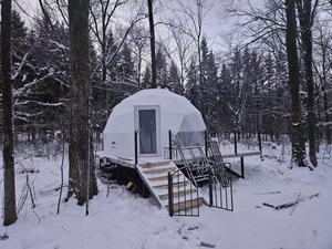 Dôme géodésique de luxe en PVC pour glamping, étanche, avec salle de bain, pour hôtels et resorts en plein air, tailles OEM usine <span class=keywords><strong>3M</strong></span> <span class=keywords><strong>5M</strong></span> 8M 12M 15M 20M - Product Image 3