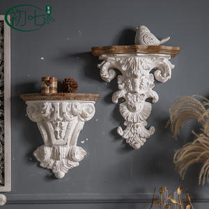 French Romantic Wall <b>Shelf</b> <b>White</b> Irregular Shape Wall Mounted Living Room Bedroom Decor - Product Image 4
