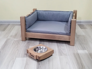 XIANGLONG, muebles de madera de estilo moderno marrón de alta calidad para gatos, cama para perros, sofá, cama elevada para mascotas - Product Image 5