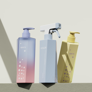 Chai xịt nhựa <span class=keywords><strong>PET</strong></span> trong suốt 400ml 500ml dùng cho sữa tắm - Product Image 4