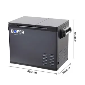 40L 42QT Dual Zone Portable Car Fridge Low Noise Fast Cooling Cooler Mini Refrigerator 12V/24V Compressor