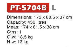 चीन में निर्मित, मूल्य में रियायतें, बड़ी क्षमता वाला 450L 173CM रूफ केस और बैग, SUV कार यात्रा के लिए उपयोग किया जाता है