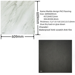 Tablones de vinilo baratos, textura de mármol, impermeable, autoadhesivo, azulejos de vinilo de plástico, venta al por mayor, china - Product Image 2