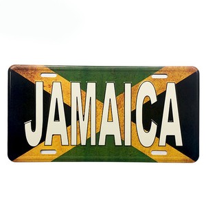 <span class=keywords><strong>Plaque</strong></span> d'<span class=keywords><strong>immatriculation</strong></span> en aluminium perforée 6''x12'' avec support à ventouse, design en relief, couleur personnalisée pour la décoration de voiture - Product Image 2