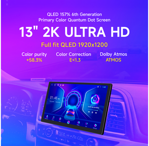 Autoradio multimédia pour voiture avec écran tactile rotatif à 360 degrés de style Teslaa 2K 13,3 pouces TS18 2din Android - Product Image 2